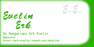 evelin erk business card